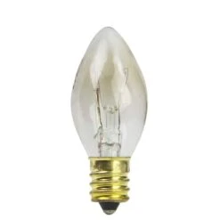 Northlight Incandescent C7 Replacement Bulbs, 25ct. Clear -Christmas Designers Store D676236S 2