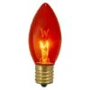 Northlight 4ct. Transparent Orange C9 Replacement Christmas Bulbs -Christmas Designers Store D676238S 1