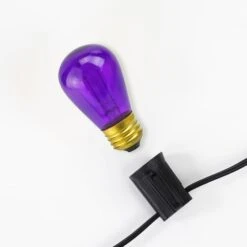 Northlight Transparent Incandescent S14 Replacement Christmas Bulbs, 25ct. Violet -Christmas Designers Store D676241S 13