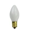 Northlight Opaque White Incandescent C7 Replacement Christmas Bulbs, 25ct. -Christmas Designers Store D676244S 1
