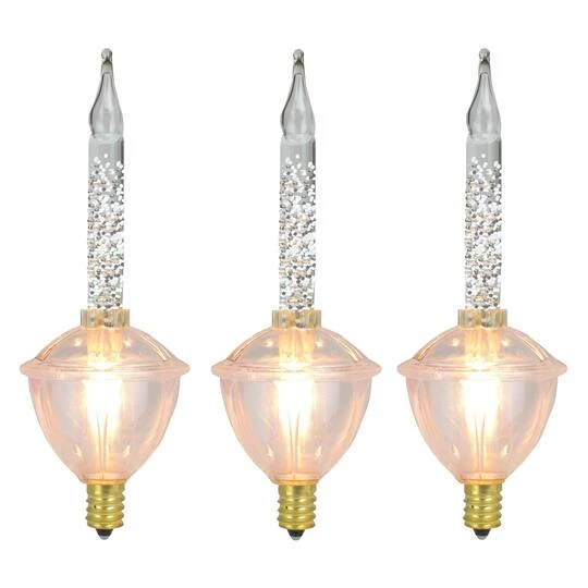 Northlight 3ct. Clear C7 Retro Bubble Light Replacement Christmas Bulbs 3 Northlight 3ct. Clear C7 Retro Bubble Light Replacement Christmas Bulbs