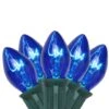 Northlight 25ct. C7 Christmas String Lights With Green Wire Blue -Christmas Designers Store D676249S 1