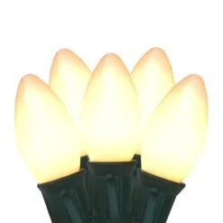 Northlight 25ct. Clear And White Opaque C9 Christmas Light Set