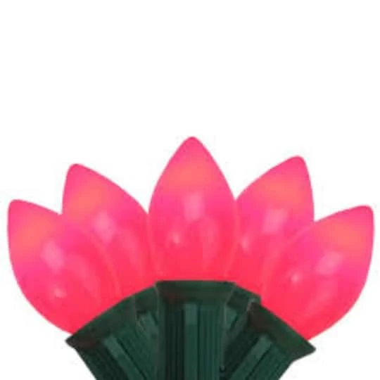 Northlight 25ct. Opaque C9 Christmas String Lights Pink 7 Northlight 25ct. Opaque C9 Christmas String Lights Pink - Image 5