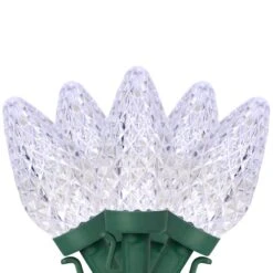 Northlight 100ct. Faceted LED C9 Christmas String Lights Pure White 18 Northlight 100ct. Faceted LED C9 Christmas String Lights Pure White -Christmas Designers Store D676257S 11