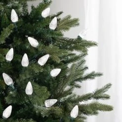 Northlight 100ct. Faceted LED C9 Christmas String Lights Pure White 21 Northlight 100ct. Faceted LED C9 Christmas String Lights Pure White -Christmas Designers Store D676257S 14