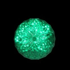 Northlight 6'' LED Lighted Green Crystal Sphere Outdoor Christmas Decoration 10 Northlight 6'' LED Lighted Green Crystal Sphere Outdoor Christmas Decoration -Christmas Designers Store D676263S 3