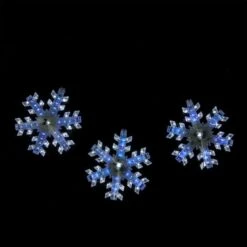 Northlight 3ct. Cascading White And Blue LED Snowfall Snowflake Christmas Light Set 8 Northlight 3ct. Cascading White And Blue LED Snowfall Snowflake Christmas Light Set -Christmas Designers Store D676264S 2