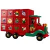 Northlight 14" Red Children Advent Calendar Storage Truck Christmas Décor 2 Northlight 14" Red Children Advent Calendar Storage Truck Christmas Décor -Christmas Designers Store D676277S 1