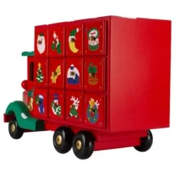 Northlight 14" Red Children Advent Calendar Storage Truck Christmas Décor -Christmas Designers Store D676277S 4