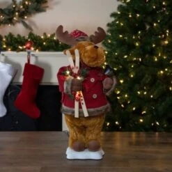 Northlight 24" Lighted & Animated Musical Moose Christmas Figure -Christmas Designers Store D676289S 2