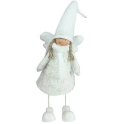 Northlight 27" White Bobble Girl Angel Christmas Tabletop Figurine