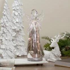 Northlight 13" Lighted Angel Holding A Star Christmas Tabletop Figurine -Christmas Designers Store D676295S 2