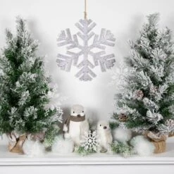 Northlight 8" Ivory Sisal Penguin Christmas Figure -Christmas Designers Store D676296S 12