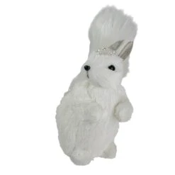 Northlight 9" White Squirrel With Silver Gems Christmas Tabletop Decoration -Christmas Designers Store D676298S 3