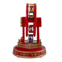 Northlight 11" Red & Gold LED Musical Rotating Christmas Ferris Wheel 13 Northlight 11" Red & Gold LED Musical Rotating Christmas Ferris Wheel -Christmas Designers Store D676305S 4