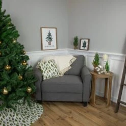 Northlight Forest Green Tree Print Rustic Woodland Decorative Christmas Throw Pillow -Christmas Designers Store D676332S 11