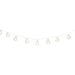 Northlight 4ft. Warm White LED Gold Wire Mini Tree Christmas Garland