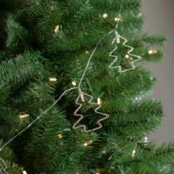 Northlight 4ft. Warm White LED Gold Wire Mini Tree Christmas Garland -Christmas Designers Store D676706S 2