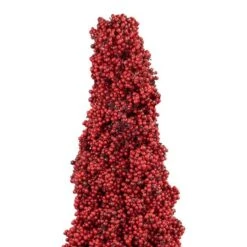 Northlight 4ft. Red Berry Cone Potted Christmas Topiary -Christmas Designers Store D755868S 6