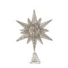 Hello Honey® 15.5" Multidimensional Metal Star Tree Topper With Gold Glitter 2 Hello Honey® 15.5" Multidimensional Metal Star Tree Topper With Gold Glitter -Christmas Designers Store D758737S 1