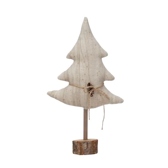 Hello Honey® 12" Natural Canvas Tree With Bells Decoration 3 Hello Honey® 12" Natural Canvas Tree With Bells Decoration