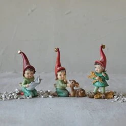 Hello Honey® 5.75" Elf With Fawn & Jingle Bell -Christmas Designers Store D758832S 2