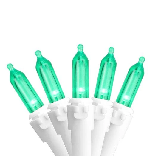 Northlight 100ct. LED Mini Christmas Lights With White Wire Blue 4 Northlight 100ct. LED Mini Christmas Lights With White Wire Blue - Image 2